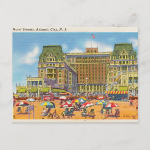 Postal Vintage, Atlantic City Hotel, Nueva Jersey