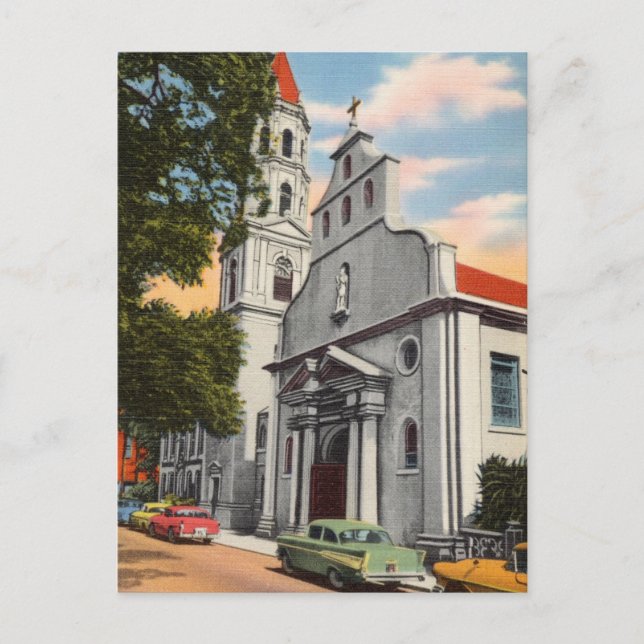 Postal Vintage Augustine Florida (Anverso)