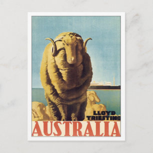 Postal Vintage Australia Ship Line