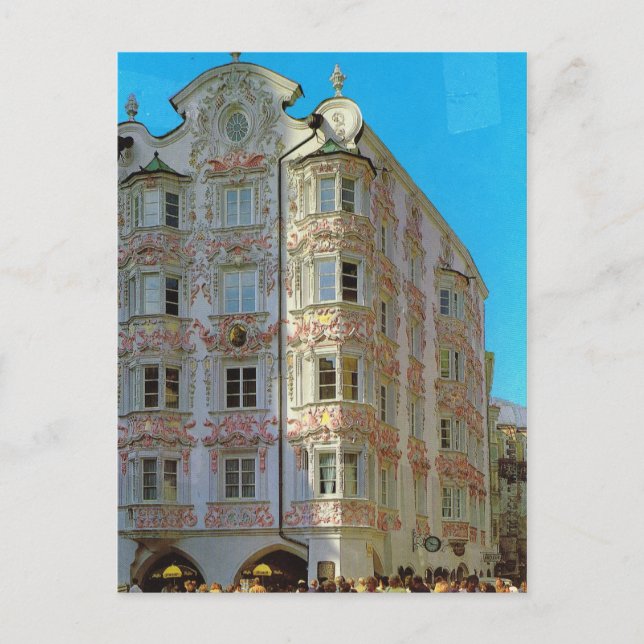 Postal Vintage Austria, Innsbruck, Heblinghaus (Anverso)