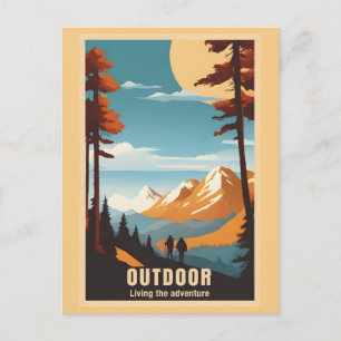 Postal Vintage Aventura a la Naturaleza