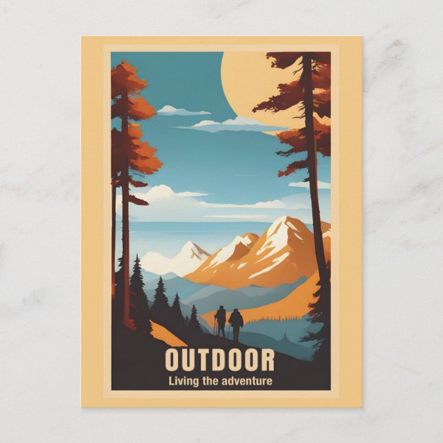 Postal Vintage Aventura a la Naturaleza (Anverso)