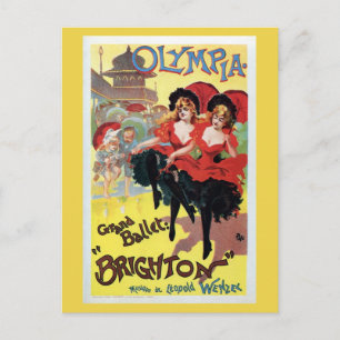 Postal Vintage baile cancés