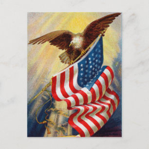 Postal Vintage Bald Eagle