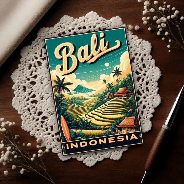 Postal Vintage Bali, Indonesia Viajes  (Subido por el creador)