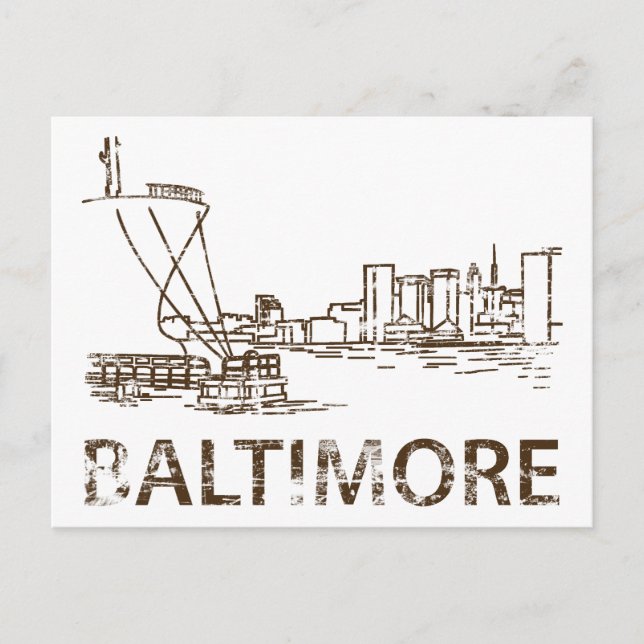 Postal Vintage Baltimore (Anverso)