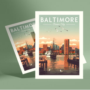 Postal Vintage Baltimore