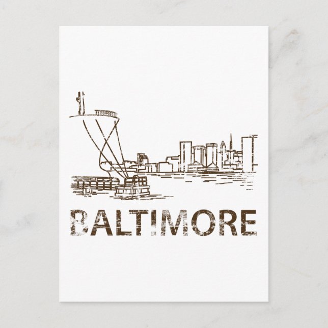 Postal Vintage Baltimore (Anverso)
