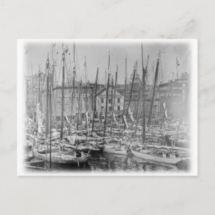 Postal Vintage Baltimore Skipjack Sailboat
