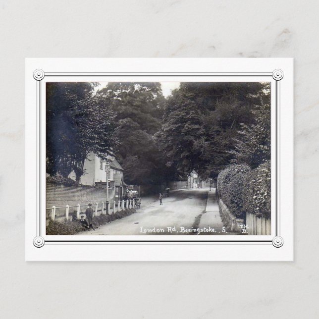 Postal Vintage Basingstoke, Hampshire, Reino Unido (Anverso)