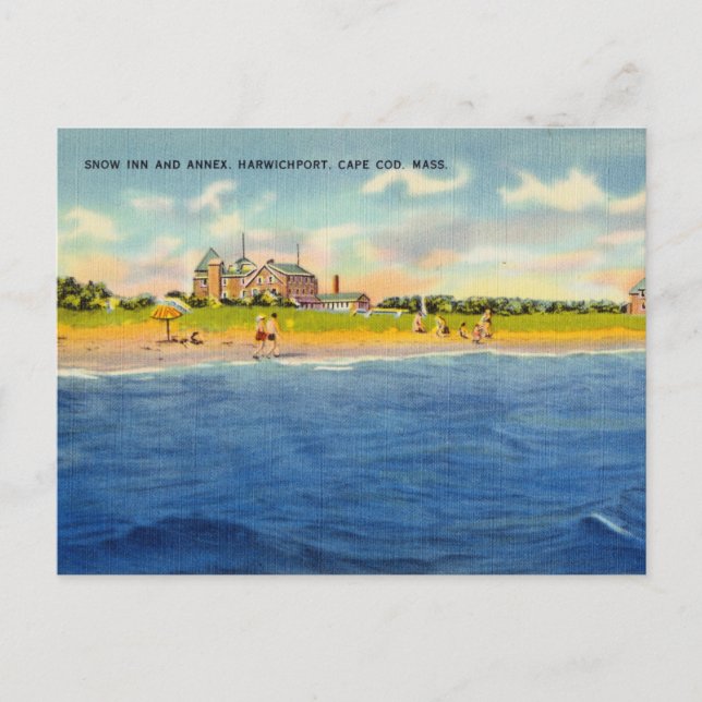 Postal Vintage Beach, Cape Cod, Massachusetts (Anverso)