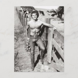 Postal Vintage Beefakes Cowboy