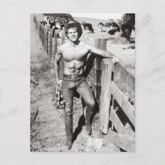 Postal Vintage Beefakes Cowboy