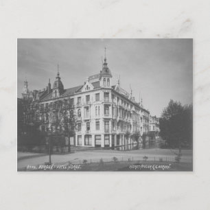 Postal Vintage Bergen Hotel Postcard
