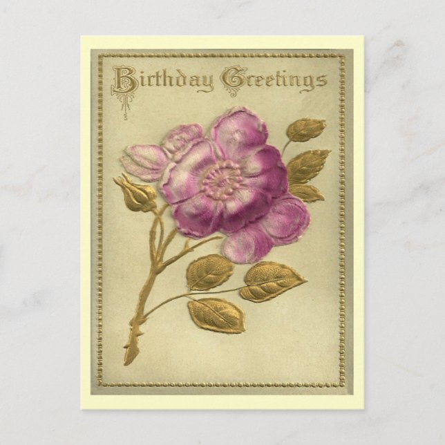 Postal Vintage Birthday (Anverso)