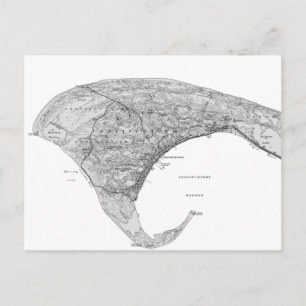 Postal Vintage Black & White Provincetown