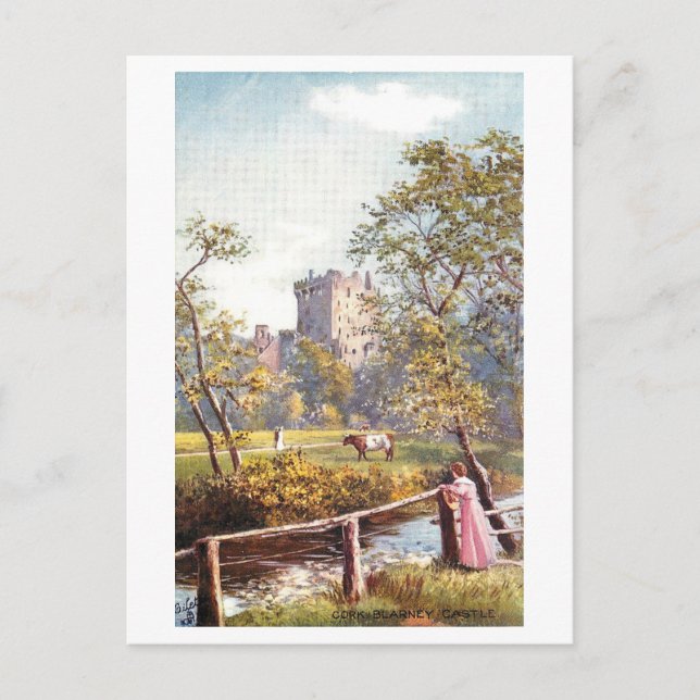 Postal Vintage Blarney Castle, Ireland,  (Anverso)
