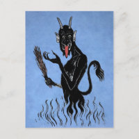 Vintage Blue Krampus