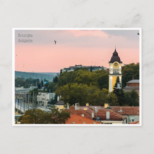 Postal vintage bourgas bulgaria CITY Bulgarie
