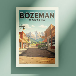 Postal Vintage Bozeman Montana