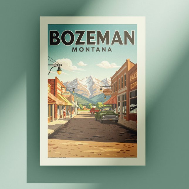 Postal Vintage Bozeman Montana (Subido por el creador)