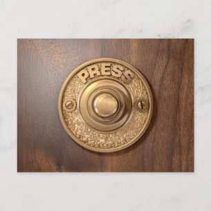 Postal Vintage Brass Doorbell