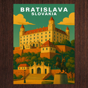 Postal Vintage Bratislava Eslovaquia Viajes Europeos