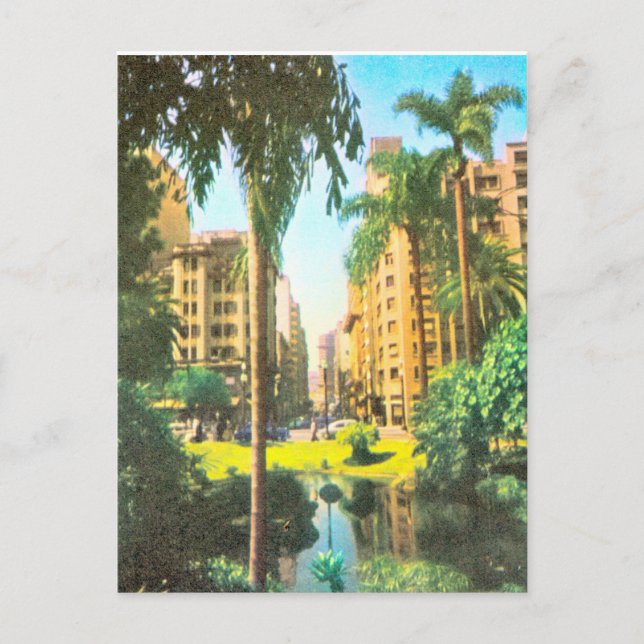 Postal Vintage Brazil, apartamentos de Rio de Janeiro (Anverso)