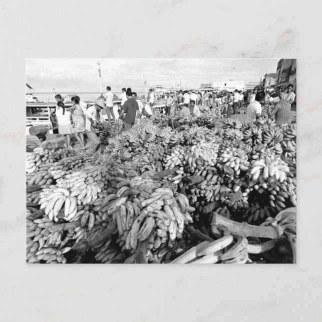 Postal Vintage Brazil Manaus River Market (Anverso)