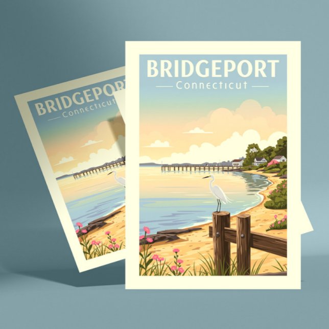 Postal Vintage Bridgeport Connecticut (Subido por el creador)