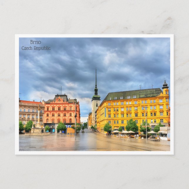 Postal vintage Brno República Checa République tchèque (Anverso)
