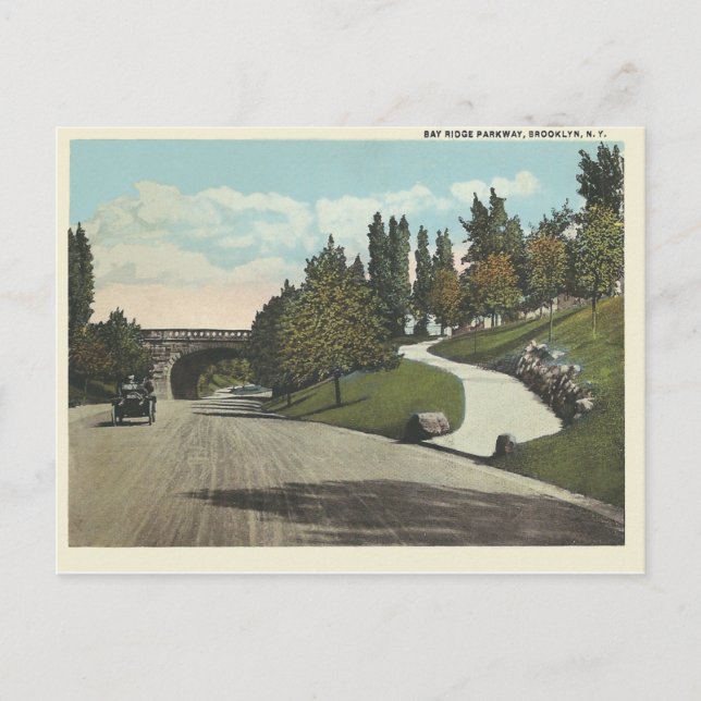 Postal Vintage Brooklyn New York (Anverso)