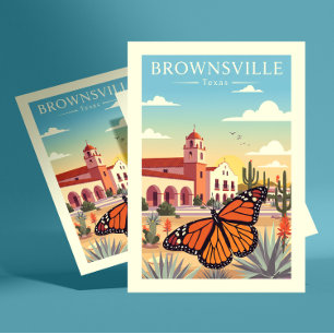 Postal Vintage Brownsville Texas