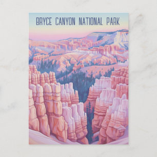 Postal Vintage Bryce Canyon Parque Nacional Utah