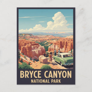 Postal Vintage Bryce Canyon Parque Nacional Utah