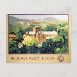 Postal Vintage Buckfast Abbey Monasterio Británico Ferroc