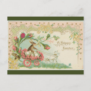 Postal Vintage Bunny and Bells, removido por Lambs Easter