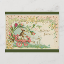 Postal Vintage Bunny and Bells, removido por Lambs Easter
