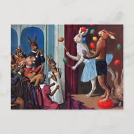 Postal Vintage Bunny Show Postcard