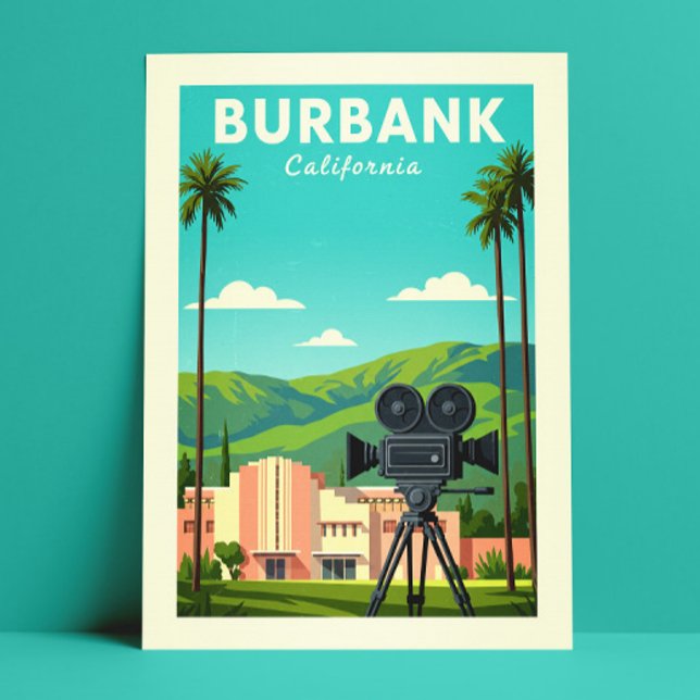 Postal Vintage Burbank California (Subido por el creador)