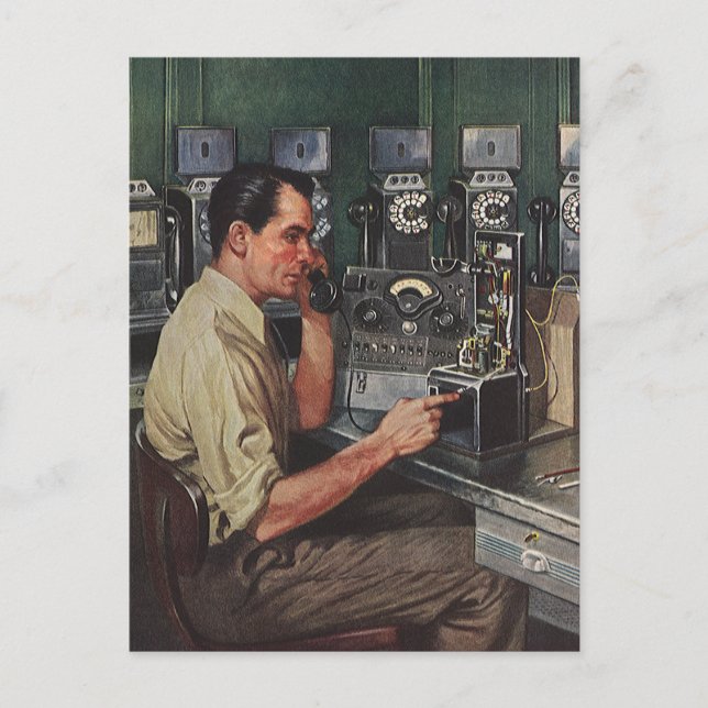 Postal Vintage Business, Pay Phone Reparman (Anverso)