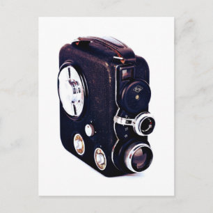 Postal Vintage   Cámara de película retro
