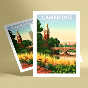 Postal Vintage Cambridge Massachusetts