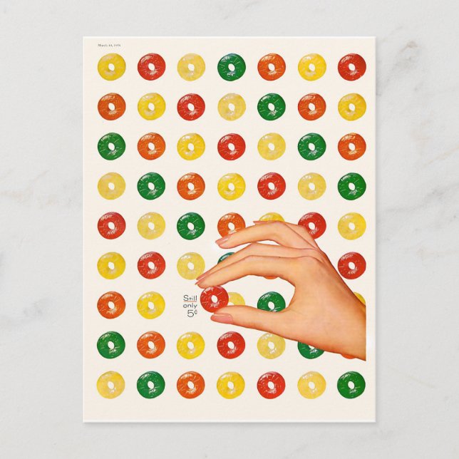 Postal Vintage Candy (Anverso)