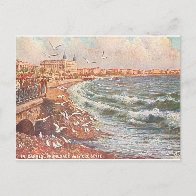 Postal Vintage Cannes France (Anverso)