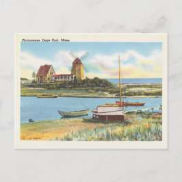 Postal Vintage Cape Cod Massachusetts Scene