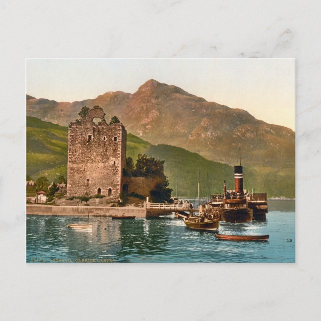 Postal Vintage Carrick Castle Scotland (Anverso)