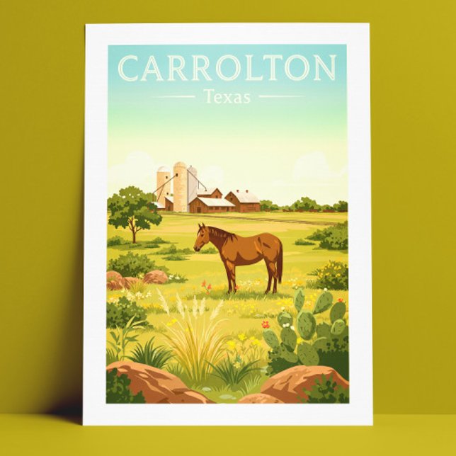 Postal Vintage Carrolton Texas (Subido por el creador)