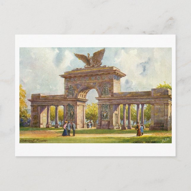 Postal Vintage Cassel Germany Aue Tor (Anverso)