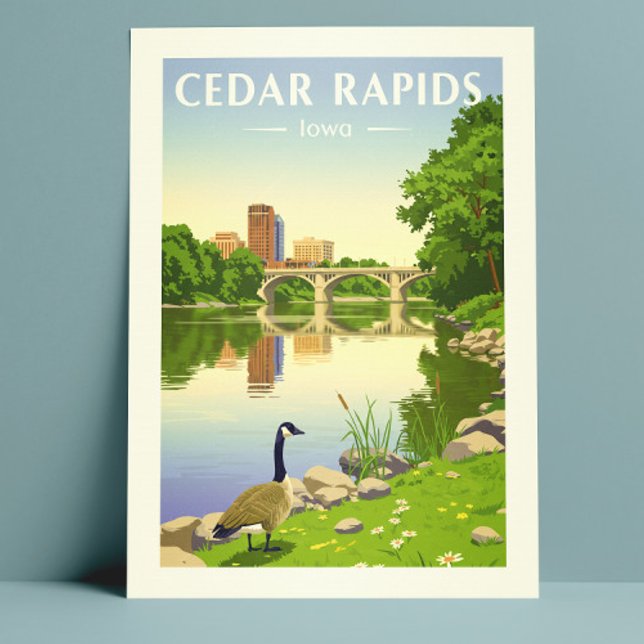 Postal Vintage Cedar Rapids Iowa (Subido por el creador)
